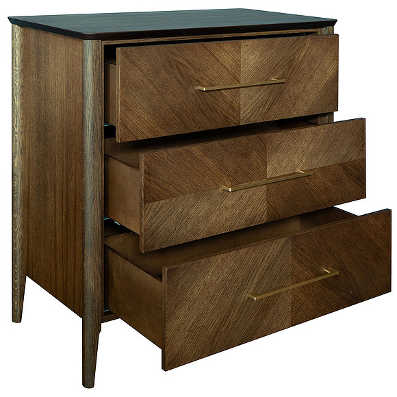 Комод «Оквуд» П3.142.1.14, Основной материал: массив дуба, Цвет: Карамель