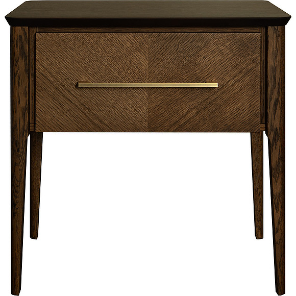 Тумба прикроватная «Оквуд» П3.142.1.15, Основной материал: массив дуба, Цвет: Карамель