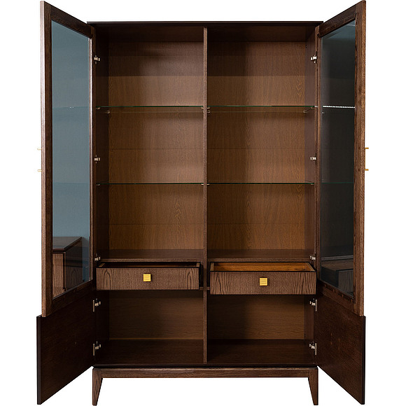 Шкаф 2д «Монблан» П4.145.0.01, Основной материал: МДФ+шпон, Цвет: Табак