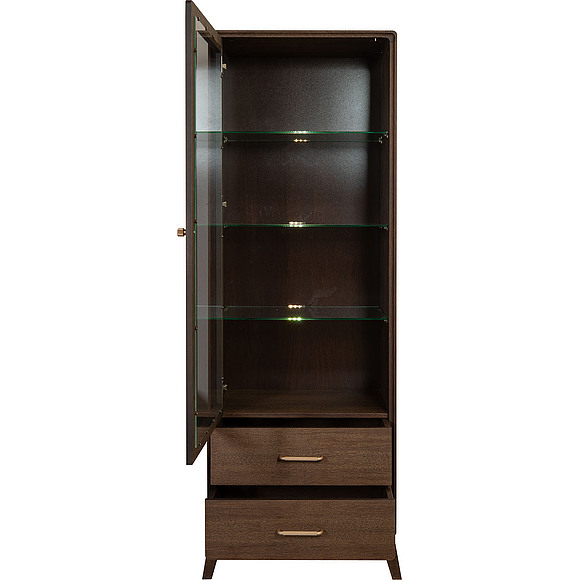 Шкаф «Булгари» П6.147.0.01-01, Основной материал: МДФ+шпон, Цвет: Дуб Трюфель