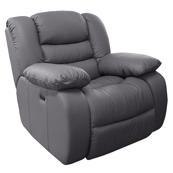 Кресло-реклайнер «Манчестер 1» (1E), Основной материал: натуральная кожа, Группа ткани: 120 группа, Механизм трансформации: с механизмом