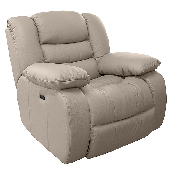 Кресло-реклайнер «Манчестер 1» (1E), Основной материал: натуральная кожа, Группа ткани: 120 группа, Механизм трансформации: с механизмом