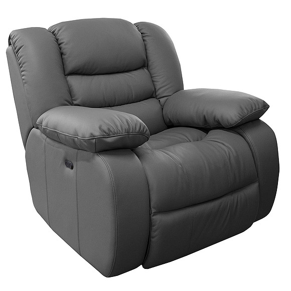 Кресло-реклайнер «Манчестер 1» (1E), Основной материал: натуральная кожа, Группа ткани: 120 группа, Механизм трансформации: с механизмом