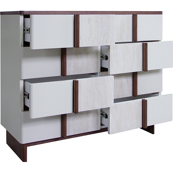 Комод «Асти» БМ2.667.1.01, Основной материал: МДФ, крашеная, Цвет: Жасмин