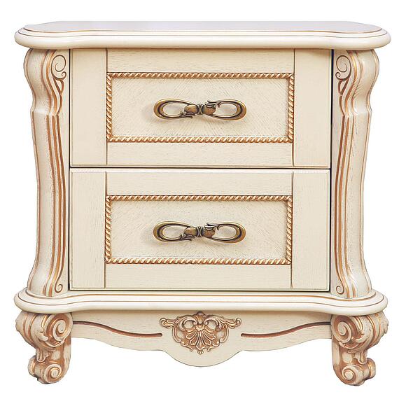 Тумба прикроватная «Алези» П1.350.1.20 (П349.03), Основной материал: массив дуба, Цвет: Слоновая кость с золочением (tumba_prikrovat_alezi_p349_03_slon_kost_2.jpg) Тумба прикроватная «Алези» П1.350.1.20 (П349.03), Основной материал: массив дуба, Цвет: Слоновая кость с золочением