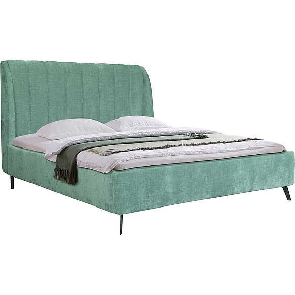 Кровать двойная «Капа», Группа ткани: 19 группа, Механизм трансформации: без механизма, Спальное место: 2000х1600 мм, Размер: 2160×1760×1250