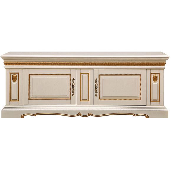 Тумба «Милана ТВ3с» П4.265.0.15(265.15с), Цвет: Слоновая кость с золочением