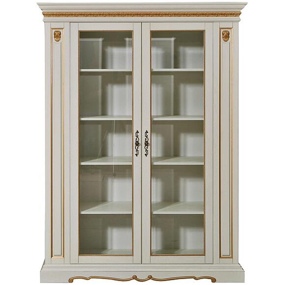 Шкаф «Милана 5/1» П4.265.2.04(396.04), Основной материал: массив дуба, Цвет: Слоновая кость с золочением (shkaf_milana_5-1_p396_04_slon_kost_zoloto_3.jpg) Шкаф «Милана 5/1» П4.265.2.04(396.04), Основной материал: массив дуба, Цвет: Слоновая кость с золочением