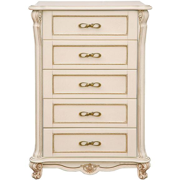 Комод «Алези» П1.350.1.21 (П349.23), Основной материал: массив дуба, Цвет: Слоновая кость с золочением (IMG_9947-kopiya.jpg) Комод «Алези» П1.350.1.21 (П349.23), Основной материал: массив дуба, Цвет: Слоновая кость с золочением