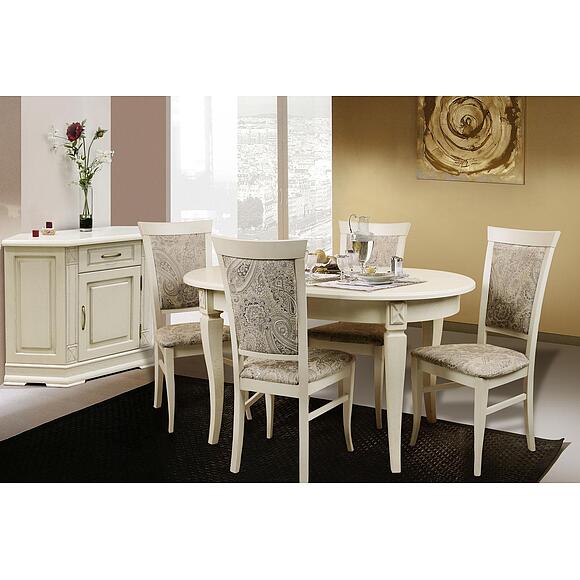 Стол «Верди» П4.487.4.02 (313.07), Основной материал: массив дуба, Цвет: Слоновая кость