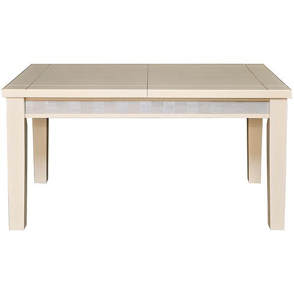 Стол обеденный «Тунис» П6.343.4.02 (П352.02), Основной материал: ДСП+шпон, Цвет: Слоновая кость с серебром