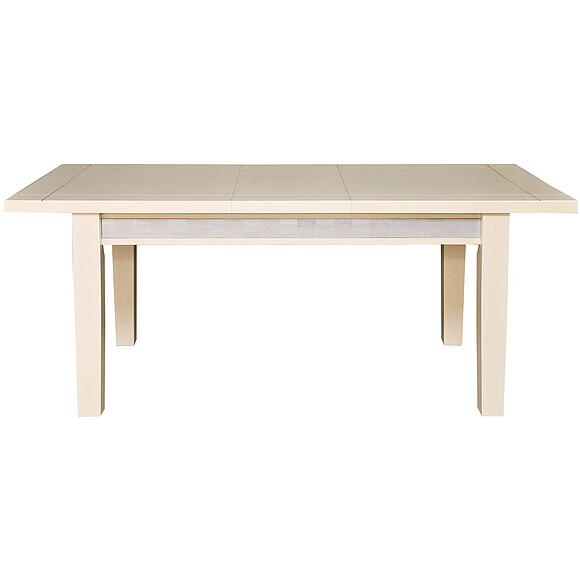 Стол обеденный «Тунис» П6.343.4.02 (П352.02), Основной материал: ДСП+шпон, Цвет: Слоновая кость с серебром