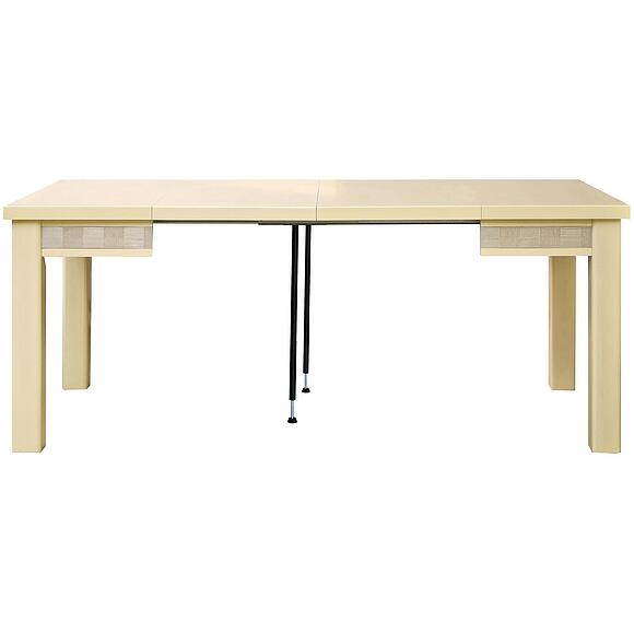 Стол обеденный «Тунис» П6.343.4.03 (П352.03), Основной материал: ДСП+шпон, Цвет: Слоновая кость с серебром