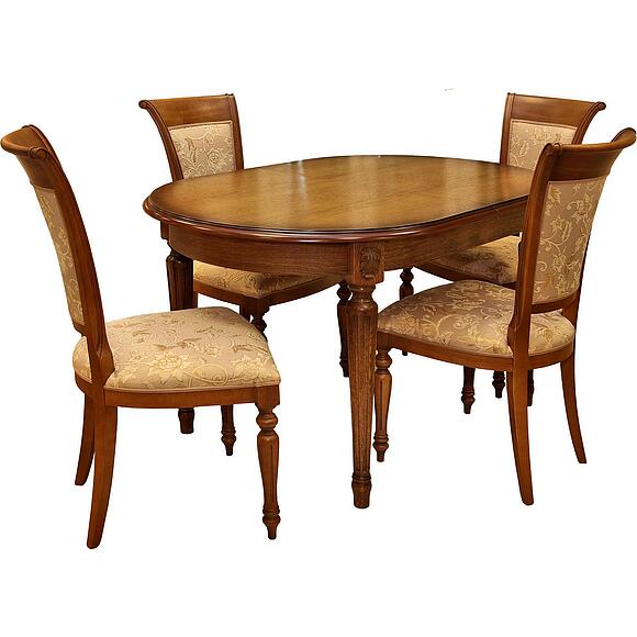 Стол «Милана 10» П4.265.0.24(313.02), Основной материал: массив дуба, Цвет: Черешня