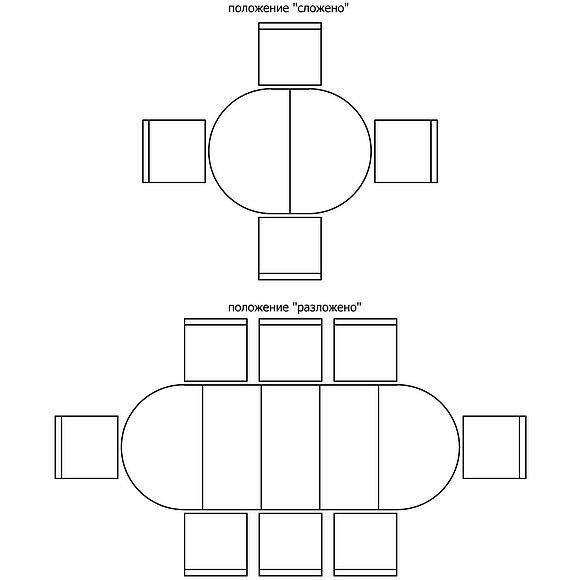 Стол «Милана 14» П4.265.0.28(323.02), Основной материал: массив дуба, Цвет: Черешня