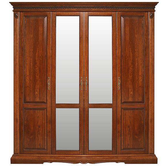 Шкаф «Милана 02» П4.265.1.02-01(294.02), Основной материал: массив дуба, Цвет: Черешня (shkaf_milana_02_p294_02_chereshnya_2.jpg) Шкаф «Милана 02» П4.265.1.02-01(294.02), Основной материал: массив дуба, Цвет: Черешня