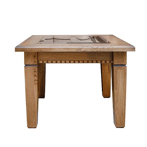 Стол журнальный «Верди» П4.487.0.04 (108.04), Основной материал: массив дуба, Цвет: Дуб рустикаль с патинированием