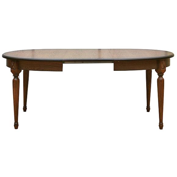 Стол обеденный «Верди» П4.487.4.07 (П323.01), Основной материал: массив дуба, Цвет: Дуб рустикаль с патинированием