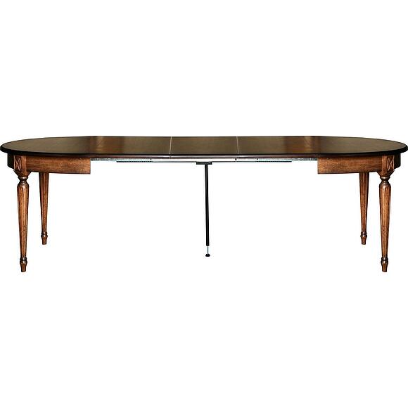 Стол обеденный «Верди» П4.487.4.07 (П323.01), Основной материал: массив дуба, Цвет: Дуб рустикаль с патинированием