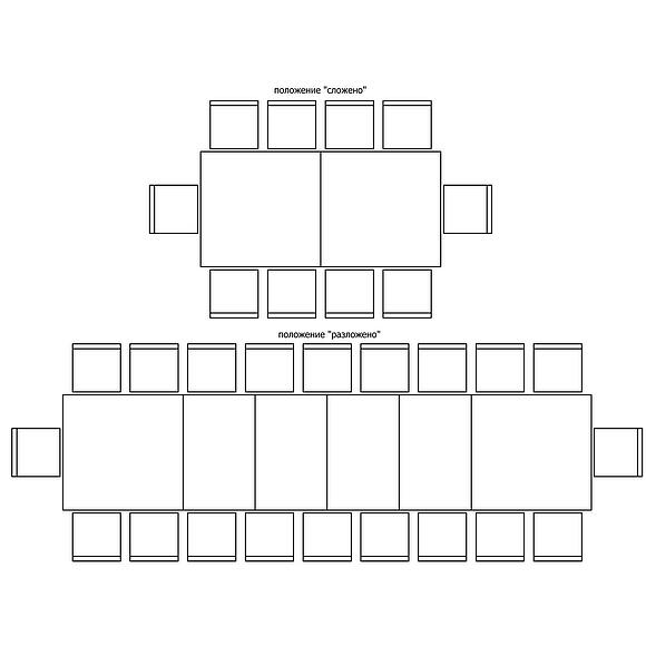 Стол обеденный «Гранд» П4.332.4.02 (332.02), Основной материал: МДФ+шпон, Цвет: Дуб рустикаль с патинированием