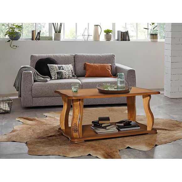 Стол журнальный «Консул» П4.399.0.01 (П399.01), Основной материал: МДФ+шпон, Цвет: Дуб рустикаль с патинированием