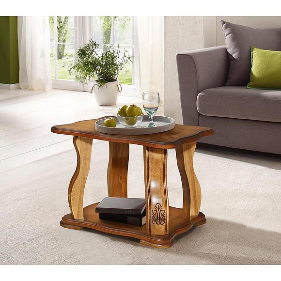 Стол журнальный «Консул» П4.399.0.02 (П399.02), Основной материал: МДФ+шпон, Цвет: Дуб рустикаль с патинированием