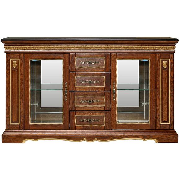 Тумба «Милана 14с» П4.265.0.14(265.14с), Цвет: Черешня с золочением