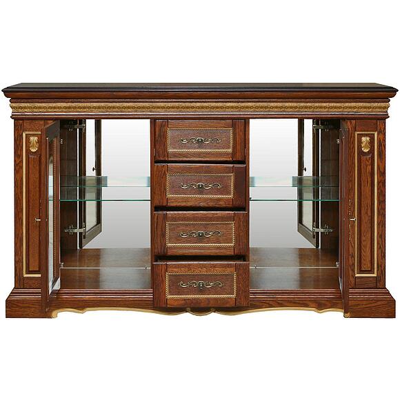 Тумба «Милана 14с» П4.265.0.14(265.14с), Цвет: Черешня с золочением