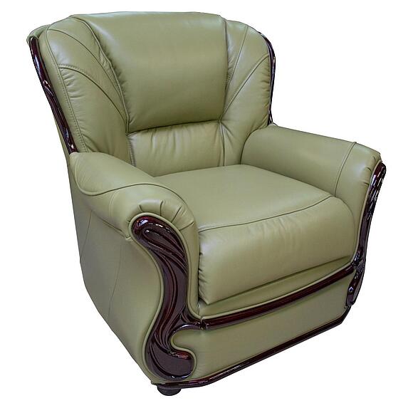 Кресло «Изабель 2» (12), Основной материал: натуральная кожа, Группа ткани: 120 группа