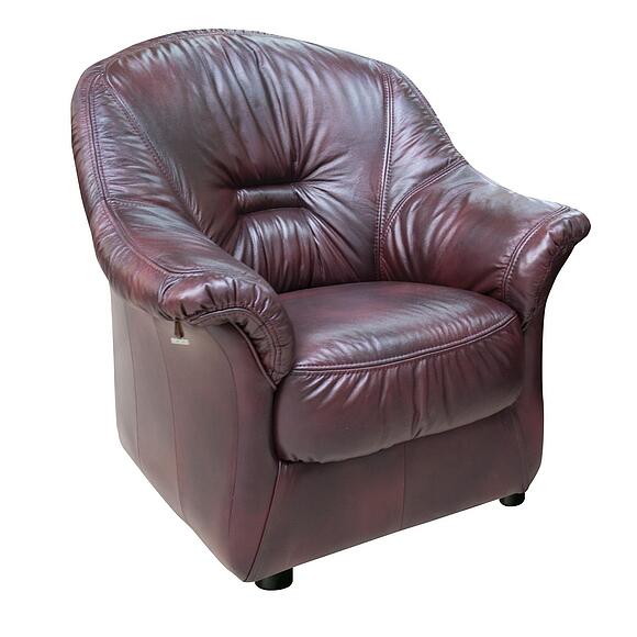 Кресло «Омега» (12), Основной материал: натуральная кожа, Группа ткани: 120 группа