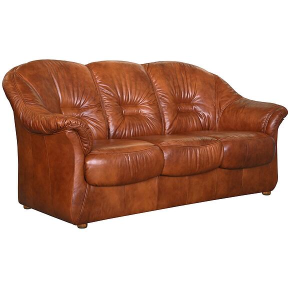 3-х местный диван «Омега» (3m), Основной материал: натуральная кожа, Группа ткани: 120 группа