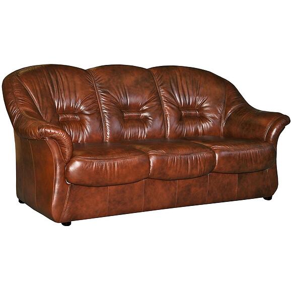 3-х местный диван «Омега» (3m), Основной материал: натуральная кожа, Группа ткани: 120 группа