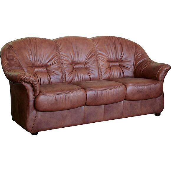 3-х местный диван «Омега» (3m), Основной материал: натуральная кожа, Группа ткани: 120 группа