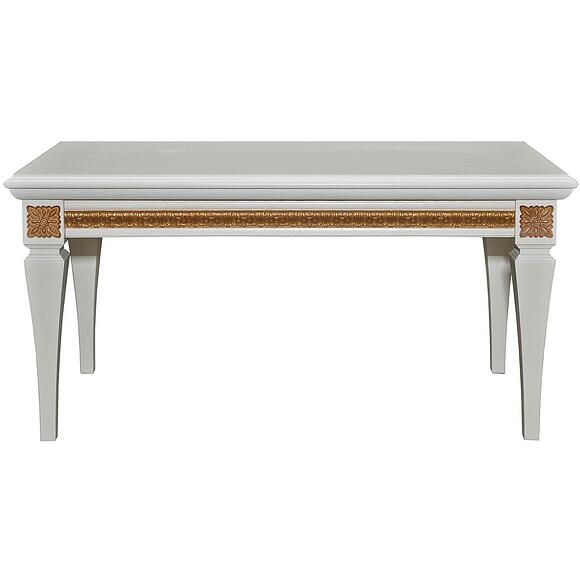 Стол журнальный «Милана 05» П4.265.0.01(299.05), Основной материал: МДФ+шпон, Цвет: Слоновая кость с золочением (stol_jurn_milana_05_p299_05_slon_kost_zoloto_2.jpg) Стол журнальный «Милана 05» П4.265.0.01(299.05), Основной материал: МДФ+шпон, Цвет: Слоновая кость с золочением