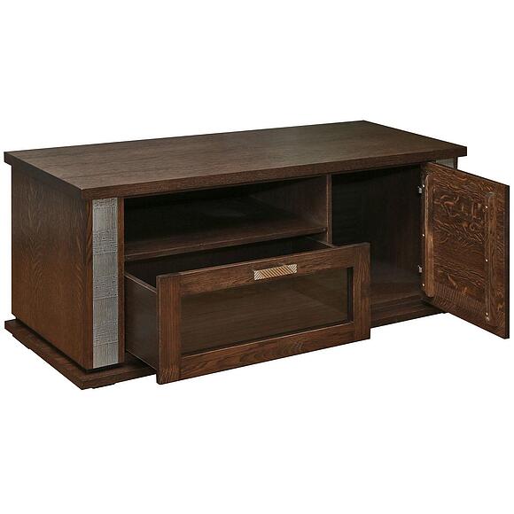 Тумба ТВ «Тунис» П6.343.0.18 (П343.18Ш), Цвет: Венге с серебром