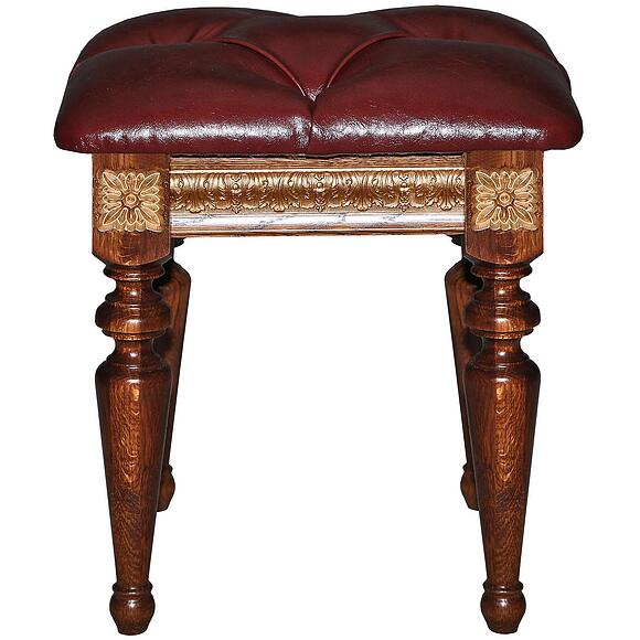 Банкетка «Милана 26» П4.265.1.26(294.26), Основной материал: ткань, Цвет: Черешня с золочением