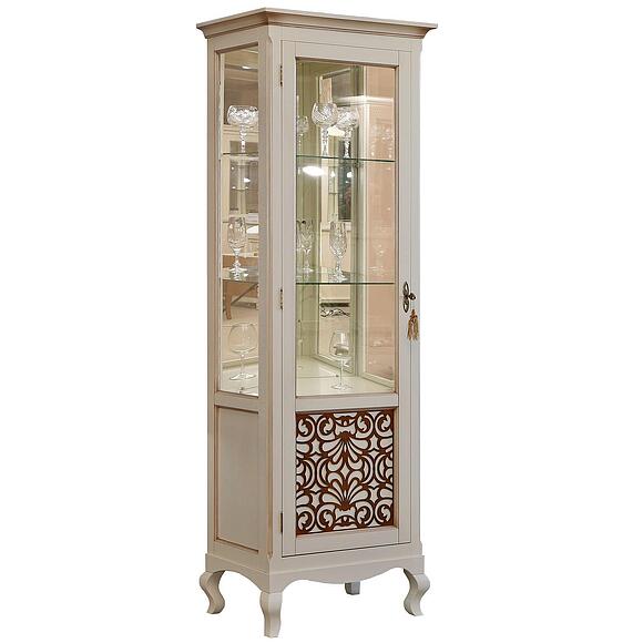 Шкаф с витриной «Видана Люкс 1.1з» П446.01з-1, Цвет: Светлый Ром (shkaf_s_vitrinoi_vidana_1z_p427_01z_svetlyi_rom_2.jpg) Шкаф с витриной «Видана Люкс 1.1з» П446.01з-1, Цвет: Светлый Ром