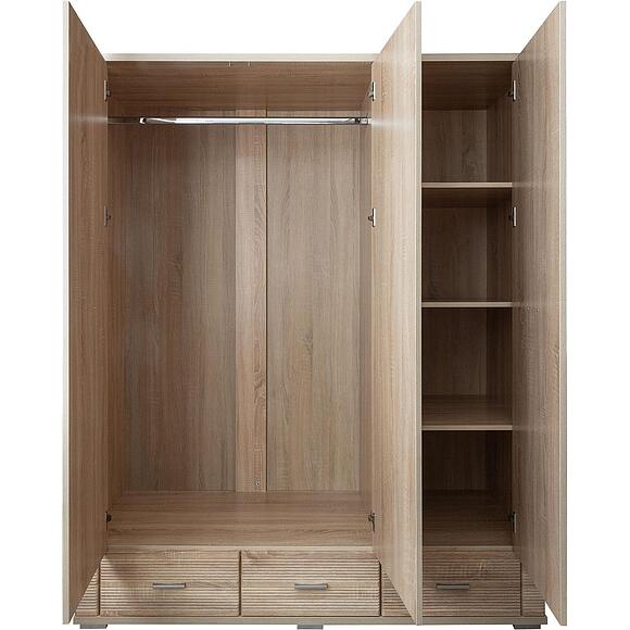 Шкаф для одежды «Гресс» П6.501.1.12 (П501.12), Основной материал: ЛДСП, Цвет: Дуб Сонома светлый