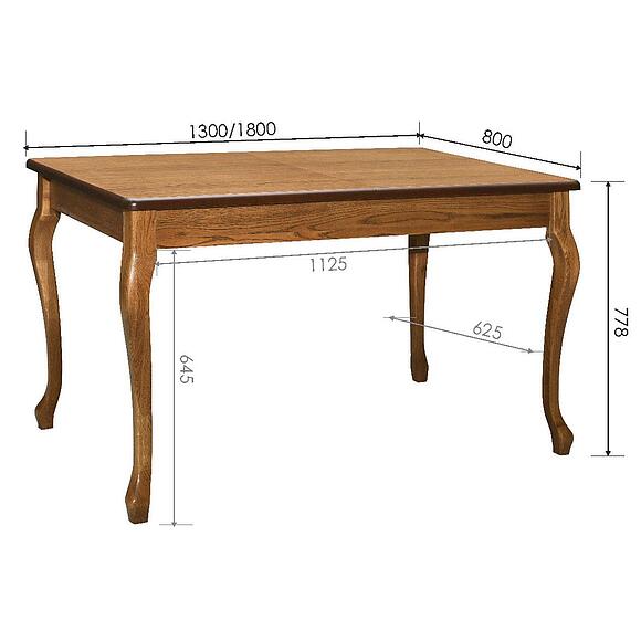 Стол обеденный «Цезарь» П4.512.4.01 (П512.01), Основной материал: МДФ+шпон, Цвет: Дуб рустикаль с патинированием