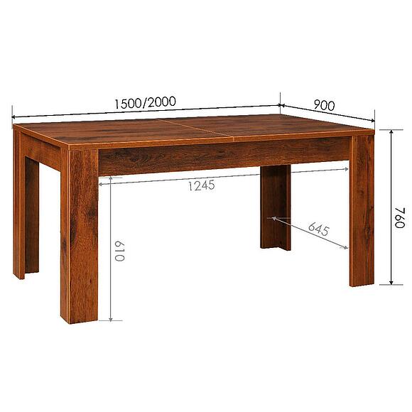 Стол раздвижной «Монако» П6.528.0.09 (П510.09), Основной материал: ЛДСП, Цвет: Дуб Саттер