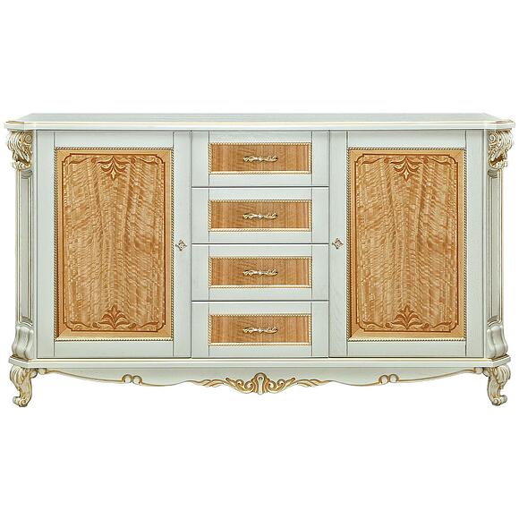 Тумба «Альба» П4.485.0.14 (П485.14/1с), Цвет: Слоновая кость с золочением