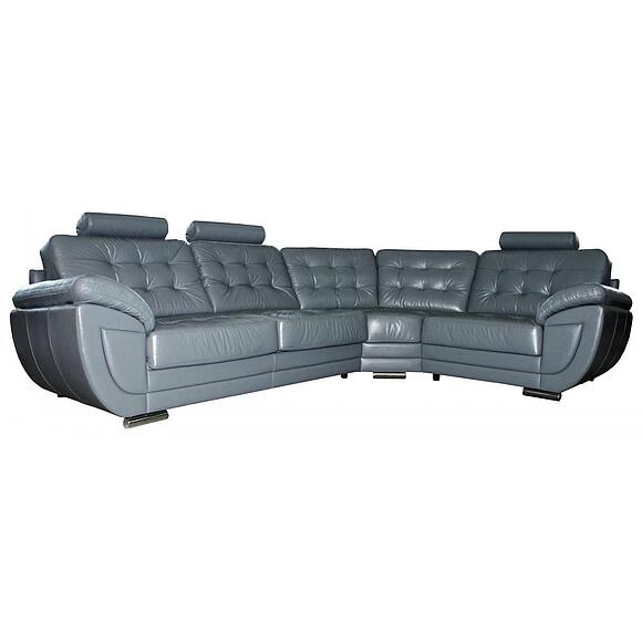 Угловой диван «Редфорд» (3mL/R901R/L), Основной материал: натуральная кожа, Группа ткани: 120 группа