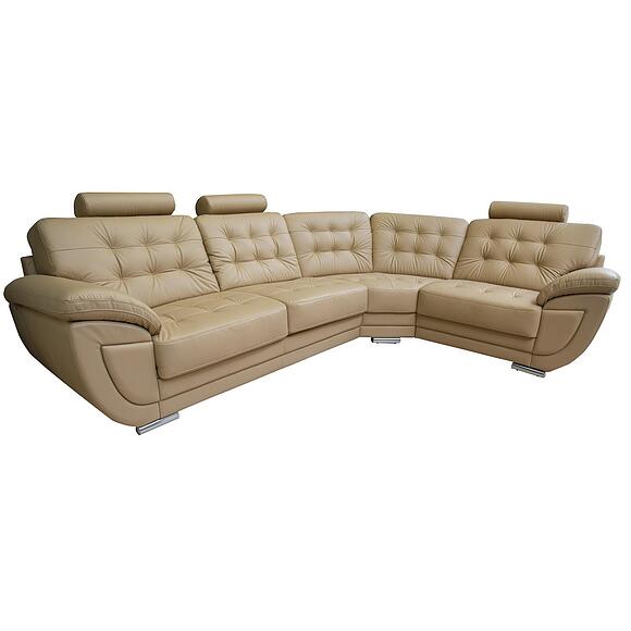 Угловой диван «Редфорд» (3mL/R901R/L), Основной материал: натуральная кожа, Группа ткани: 120 группа