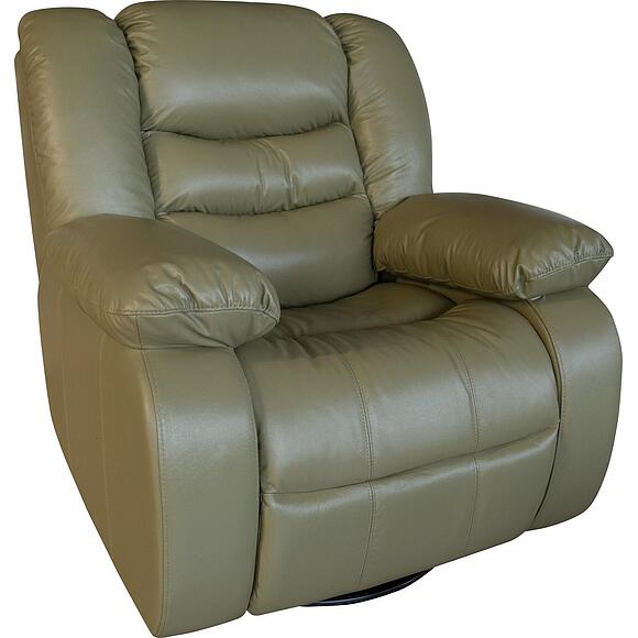 Кресло-реклайнер «Манчестер 1» (1Р), Основной материал: натуральная кожа, Группа ткани: 120 группа