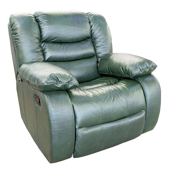 Кресло-реклайнер «Манчестер 1» (1Р), Основной материал: натуральная кожа, Группа ткани: 120 группа