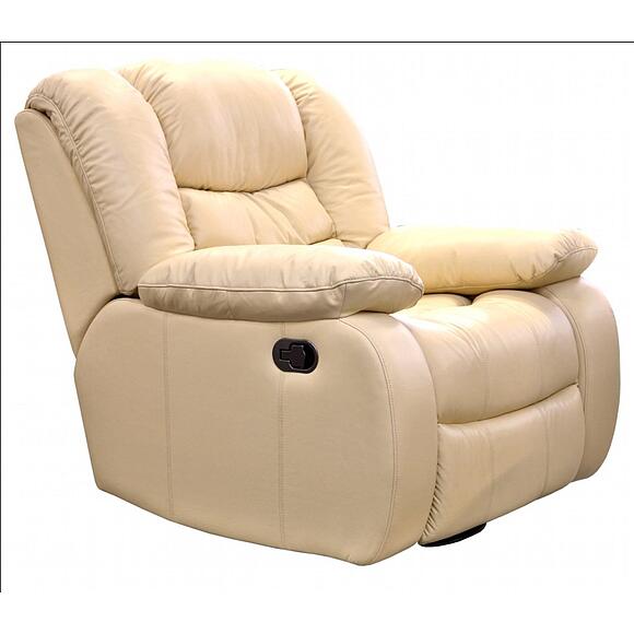 Кресло-реклайнер «Манчестер 1» (1Р), Основной материал: натуральная кожа, Группа ткани: 140 группа