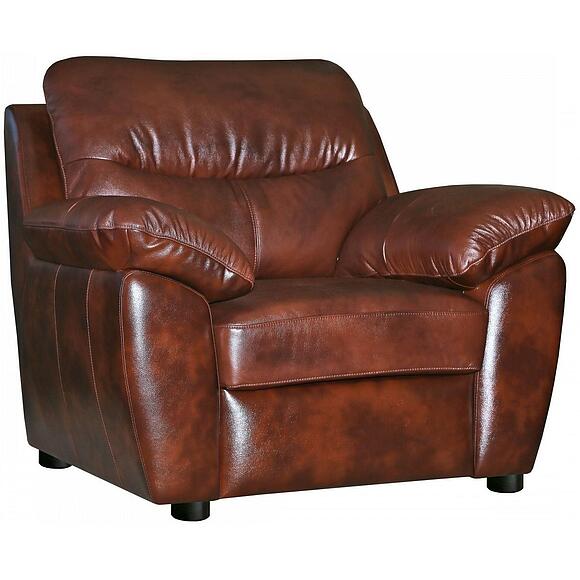 Кресло «Плаза» (12), Основной материал: натуральная кожа, Группа ткани: 120 группа