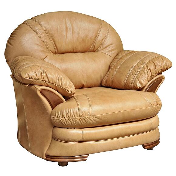 Кресло «Йорк» (12), Основной материал: натуральная кожа, Группа ткани: 120 группа