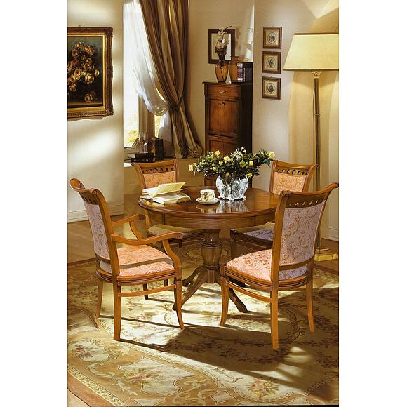 Стол обеденный «Верди» П4.487.4.04 (П317.04), Основной материал: массив дуба, Цвет: Дуб рустикаль с патинированием