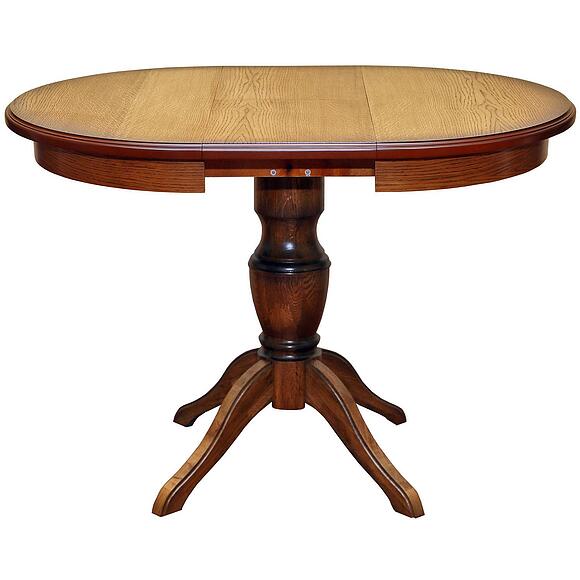 Стол обеденный «Верди» П4.487.4.04 (П317.04), Основной материал: массив дуба, Цвет: Дуб рустикаль с патинированием